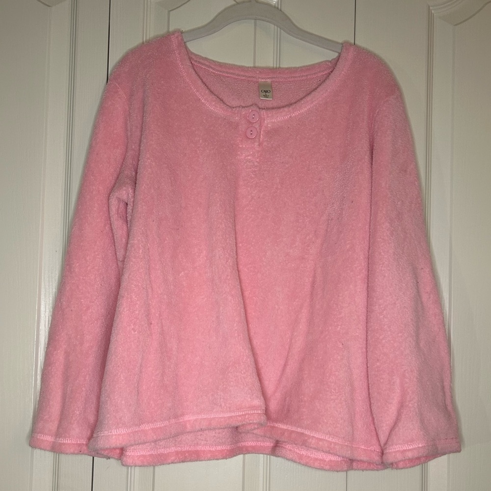 Women’s Fuzzy Sleepwear Top | Size L